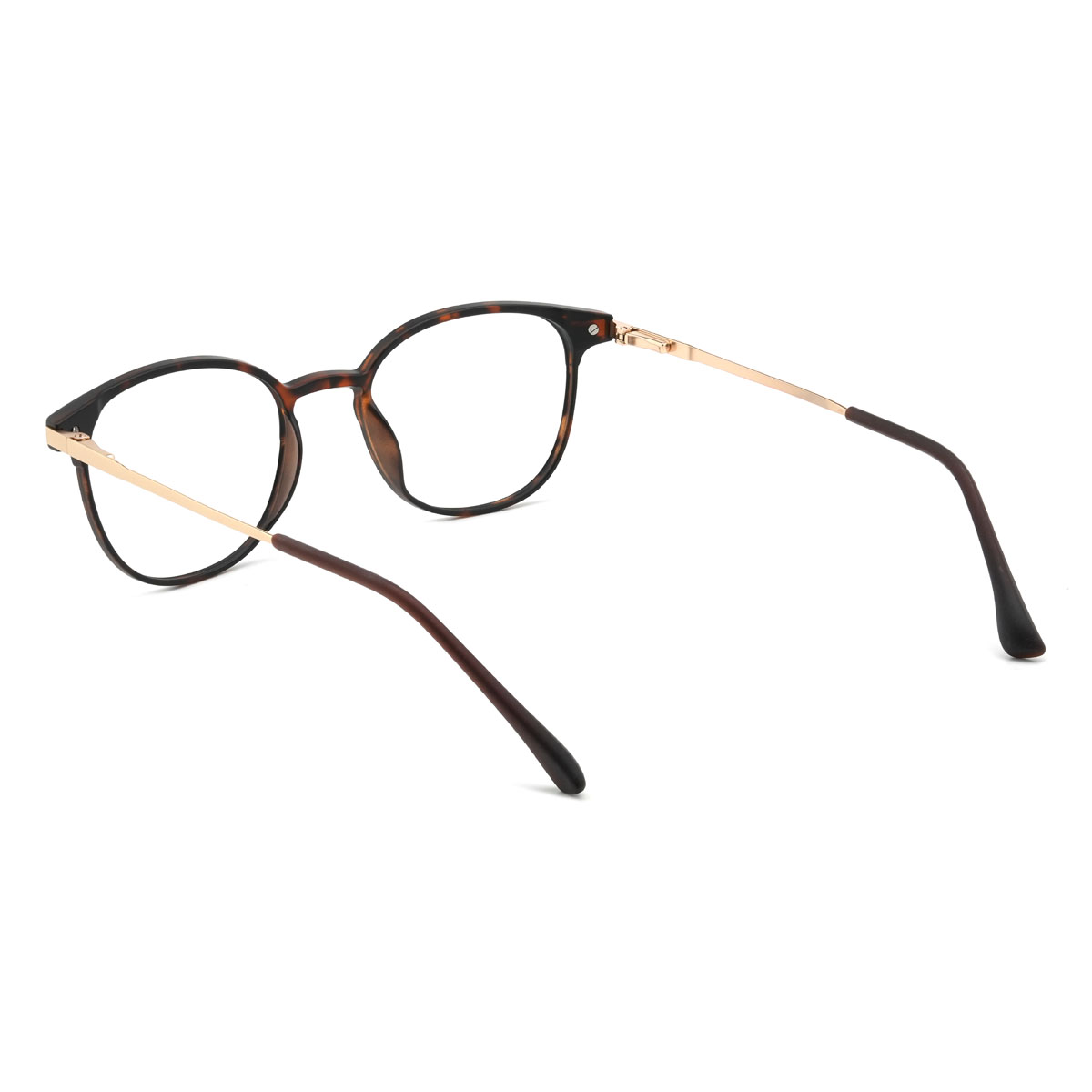 Schildpatt Lennix Brille - Oval Clip-On Sunglasses