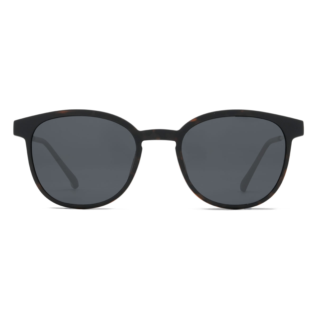 Schildpatt Lennix Brille - Oval Clip-On Sunglasses