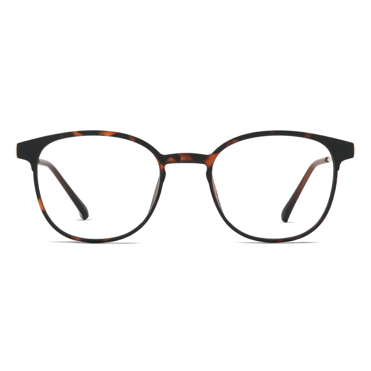 Schildpatt Lennix Brille - Oval Clip-On Sunglasses