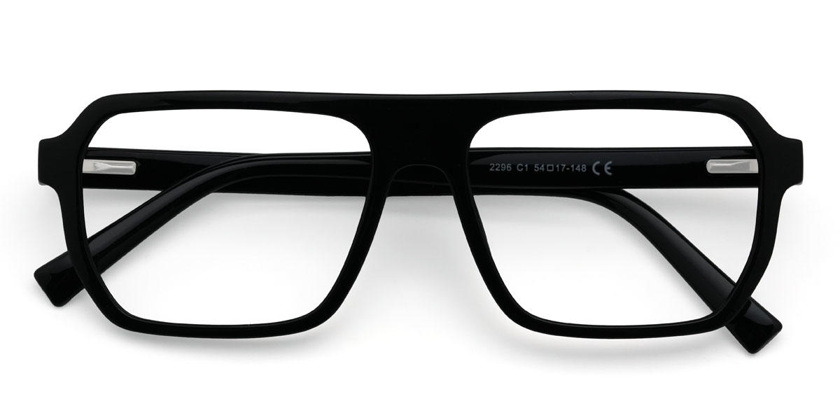 Black Rafaela Glasses - Rectangle Glasses