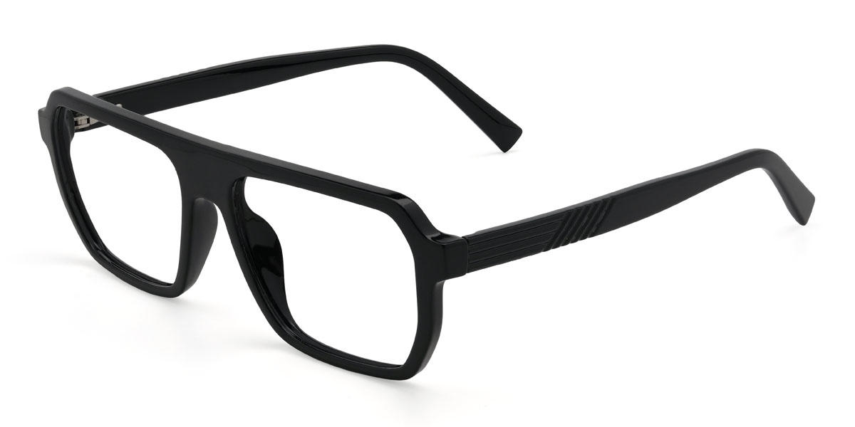 Black Rafaela Glasses - Rectangle Glasses