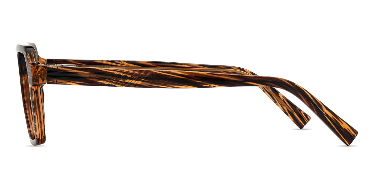 Woodgrain Rafaela Glasses - Rectangle Glasses