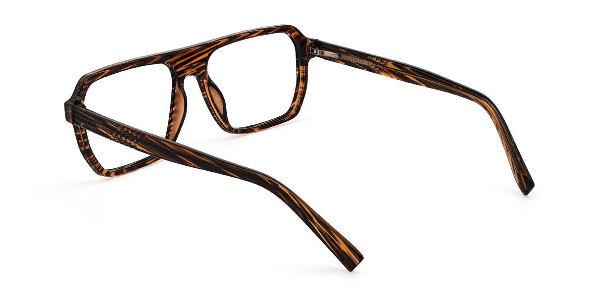 Woodgrain Rafaela Glasses - Rectangle Glasses