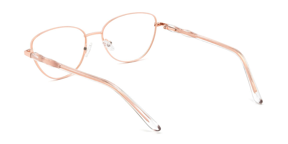 Rose Gold Danae Glasses - Cat Eye Glasses