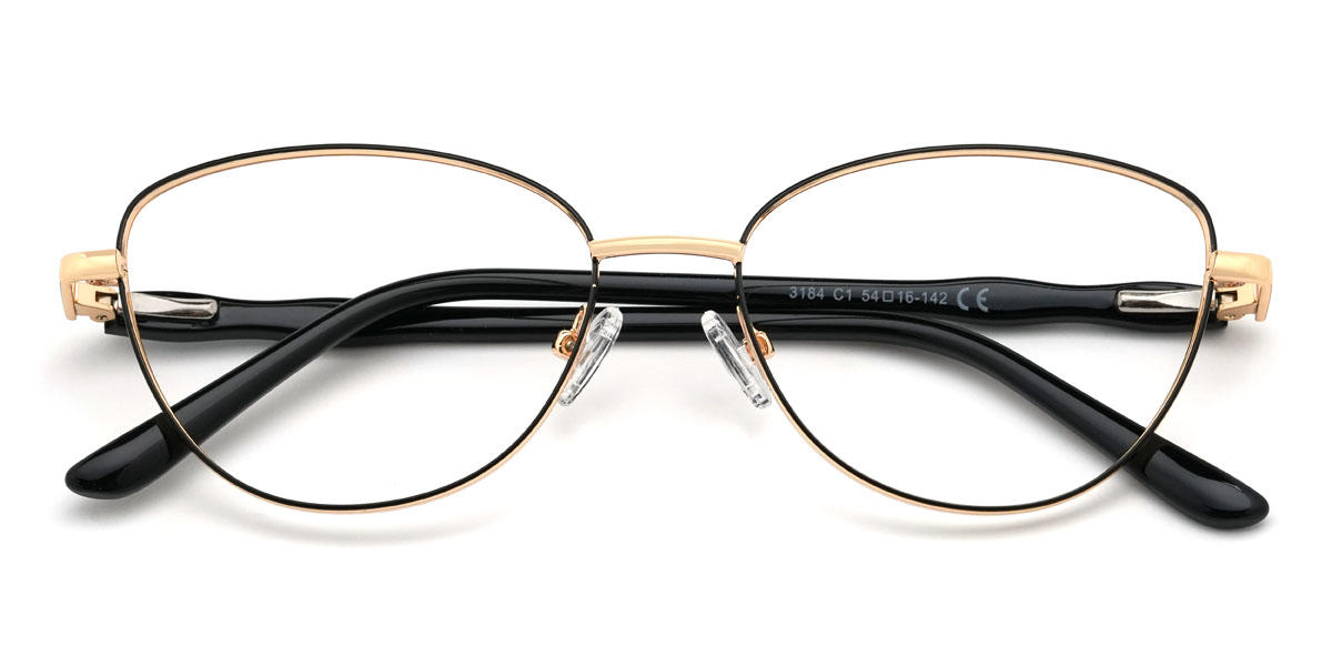Schwarz Danae Brille - Cat Eye Glasses