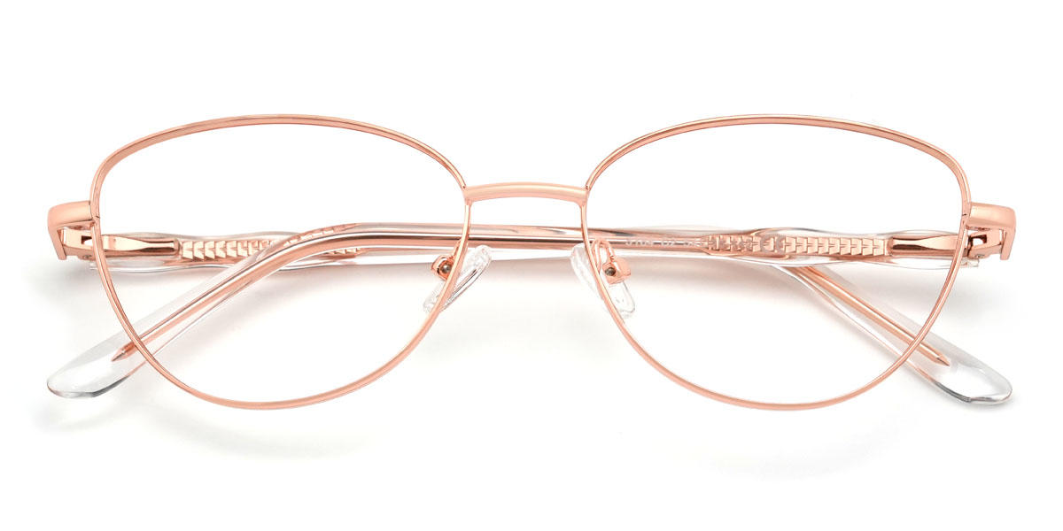 Rose Gold Danae Glasses - Cat Eye Glasses