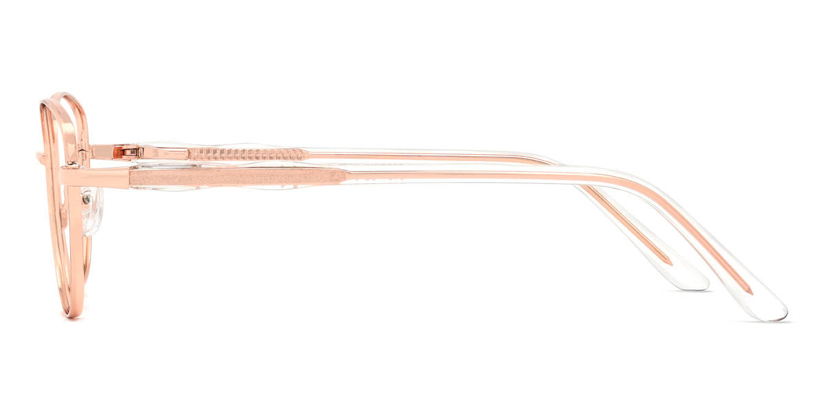 Rose Gold Danae Glasses - Cat Eye Glasses