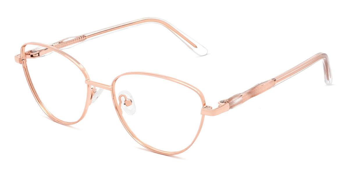 Rose Gold Danae Glasses - Cat Eye Glasses