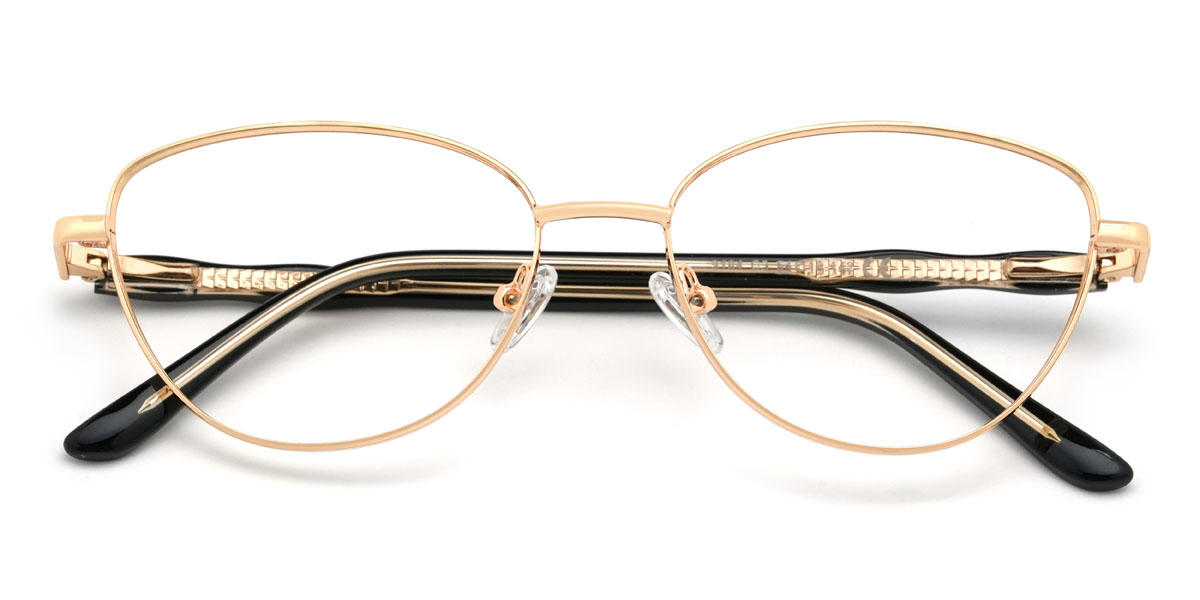 Gold Danae Glasses - Cat Eye Glasses