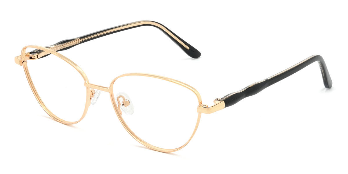 Gold Danae Glasses - Cat Eye Glasses