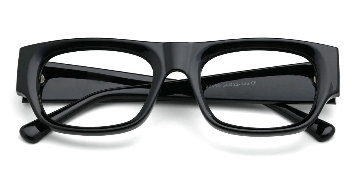 Black Laynee Glasses - Rectangle Glasses