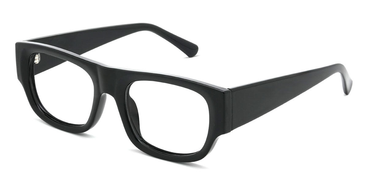 Black Laynee Glasses - Rectangle Glasses