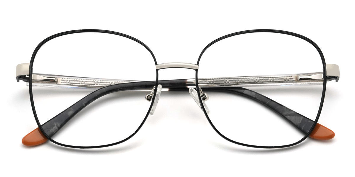 Negro Elliette Gafas - Oval Glasses