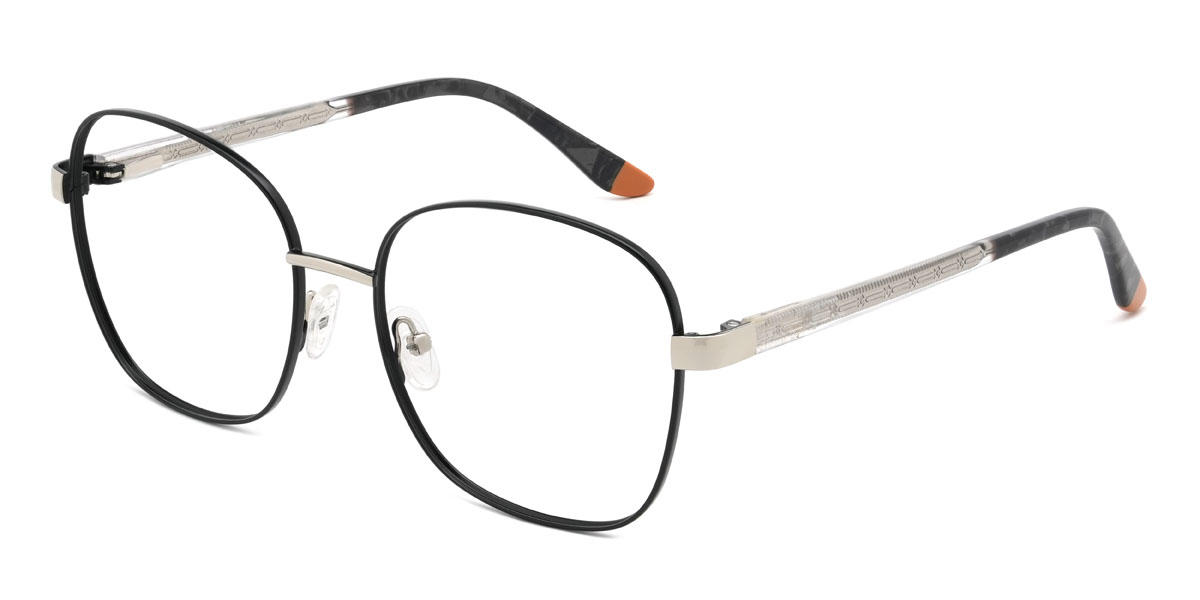 Negro Elliette Gafas - Oval Glasses
