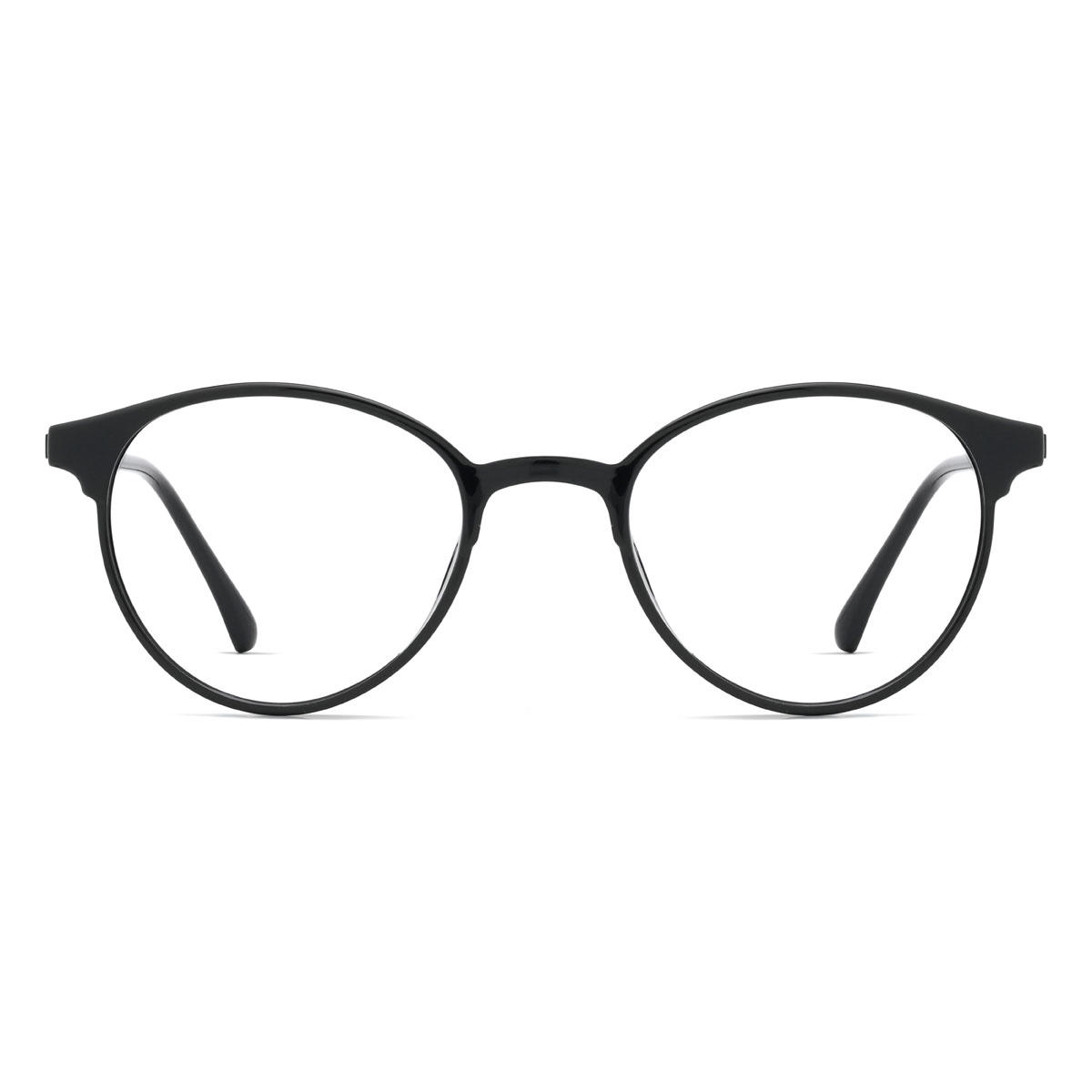 Schwarz Jibreel Brille - Oval Clip-On Sunglasses