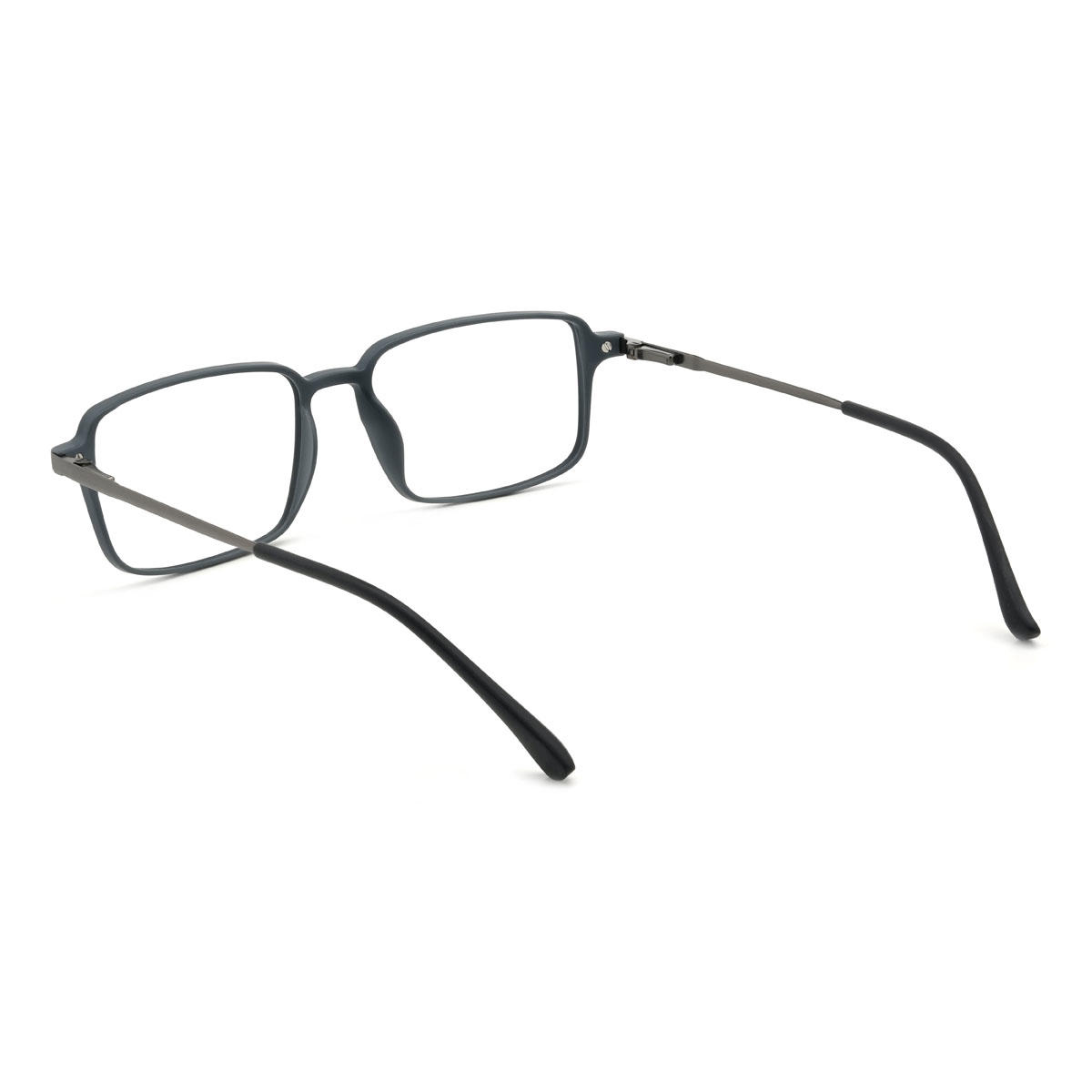 Schwarz Grau Tyrese Brille - Rectangle Clip-On Sunglasses
