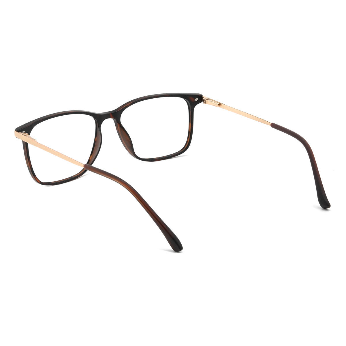 Tortoiseshell Zohaan Glasses - Rectangle Clip-On Sunglasses