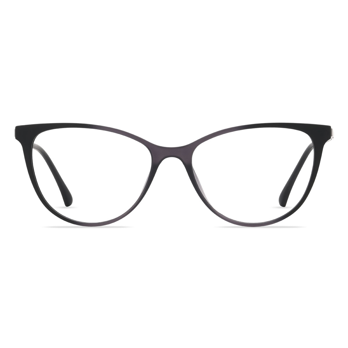 Morado Karissa Gafas - Cat Eye Clip-On Sunglasses