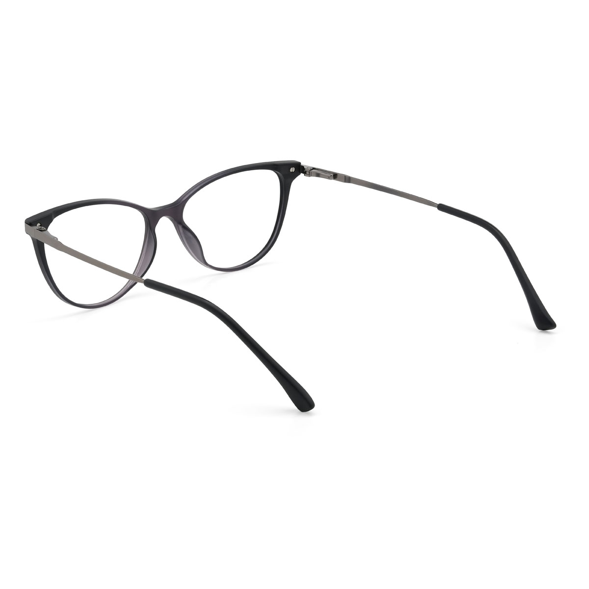 Morado Karissa Gafas - Cat Eye Clip-On Sunglasses