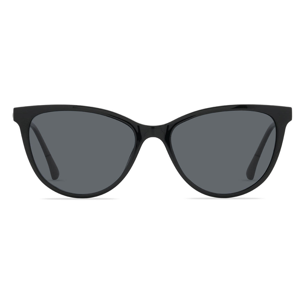 Black Karissa Glasses - Cat Eye Clip-On Sunglasses
