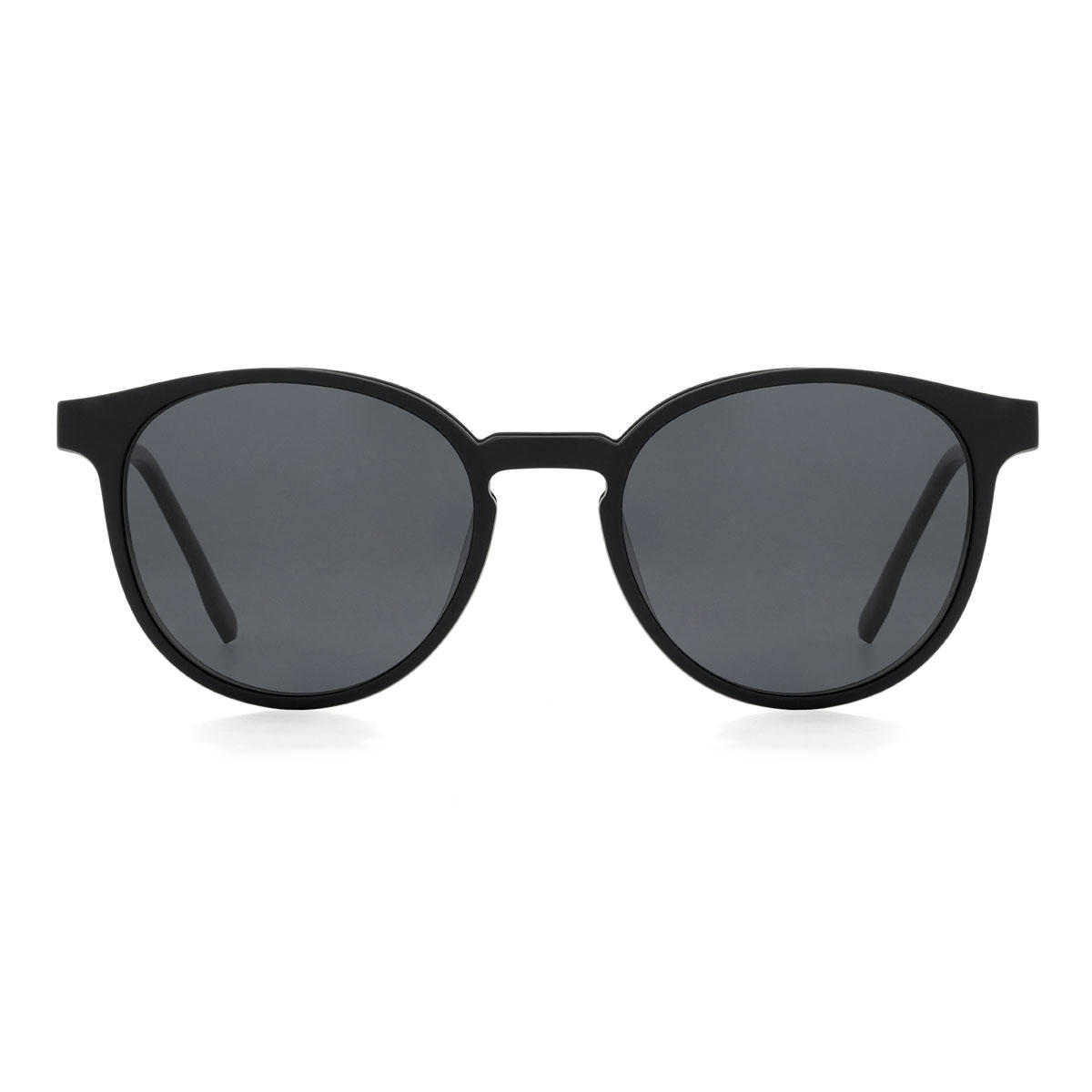 Schwarz Dezmond Brille - Oval Clip-On Sunglasses