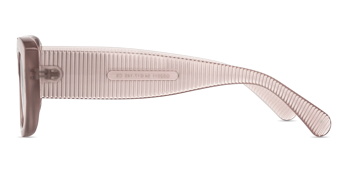 Gris púrpura Marrón degradado Carlitos Gafas - Rectangle Sunglasses
