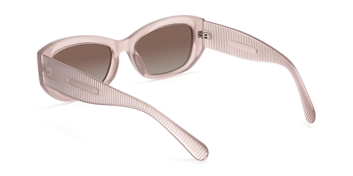 Gris púrpura Marrón degradado Carlitos Gafas - Rectangle Sunglasses