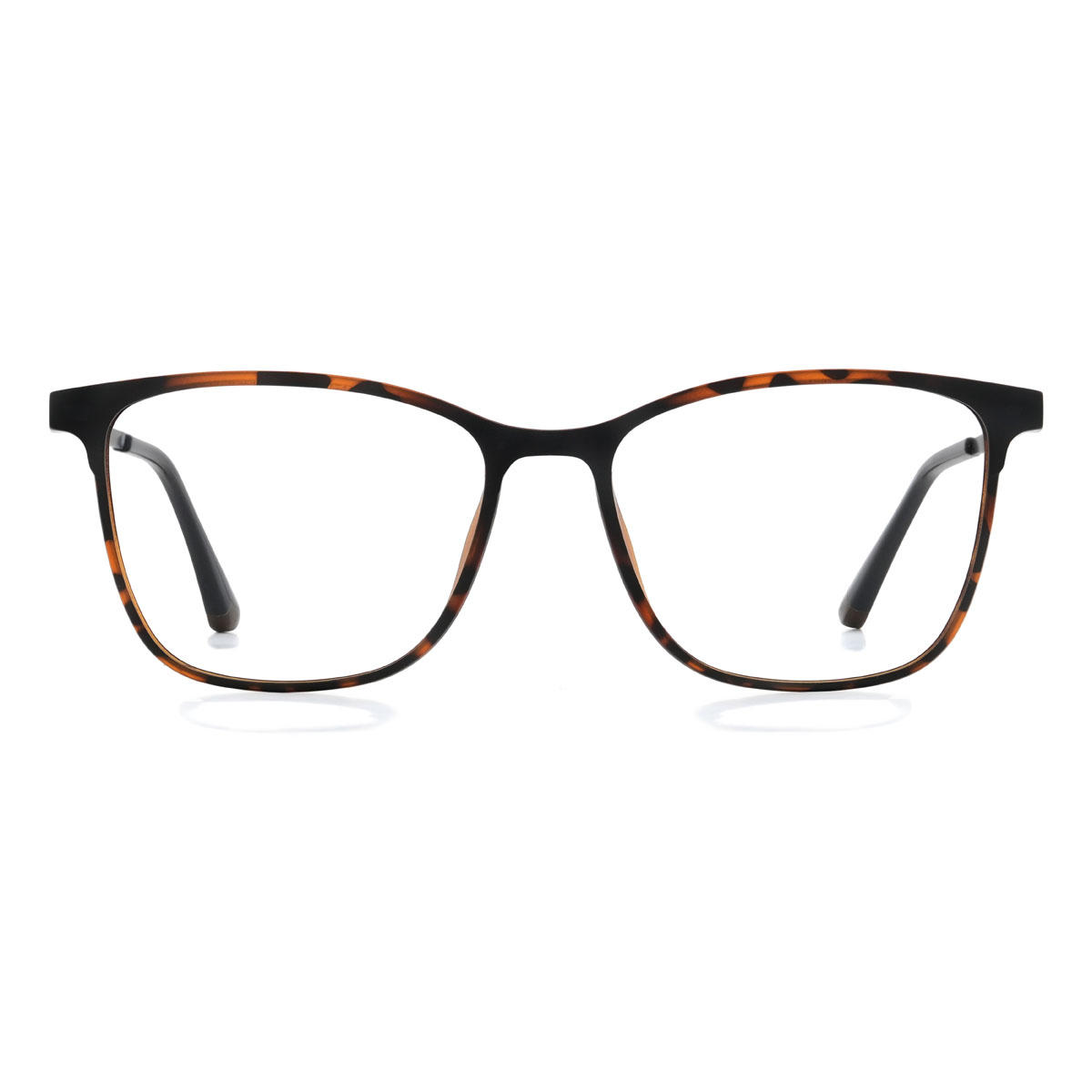 Écaille Idrees Lunettes - Rectangle Clip-On Sunglasses
