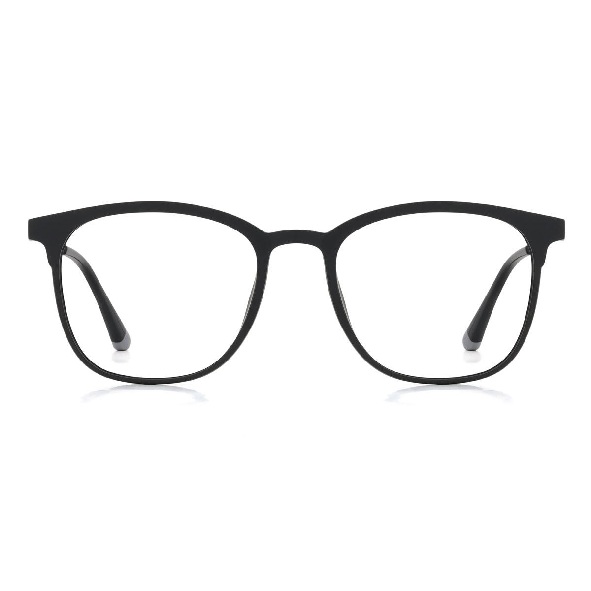 Negro Kaladin Gafas - Rectangle Clip-On Sunglasses