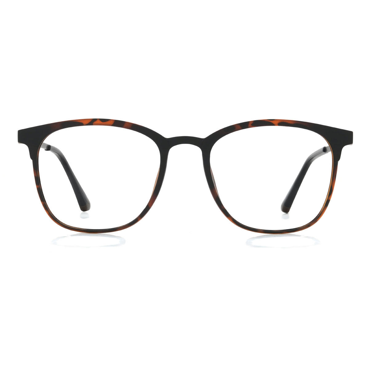 Écaille Kaladin Lunettes - Rectangle Clip-On Sunglasses