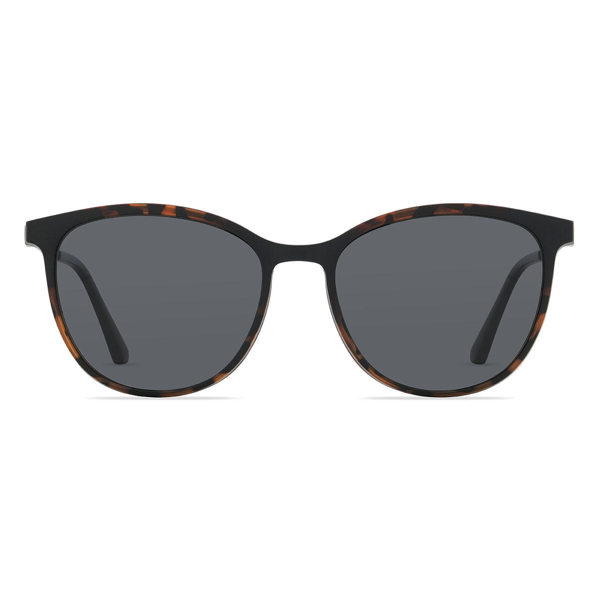 Écaille Conan Lunettes - Oval Clip-On Sunglasses