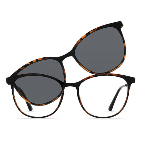 Écaille Conan - Oval Clip-On Sunglasses
