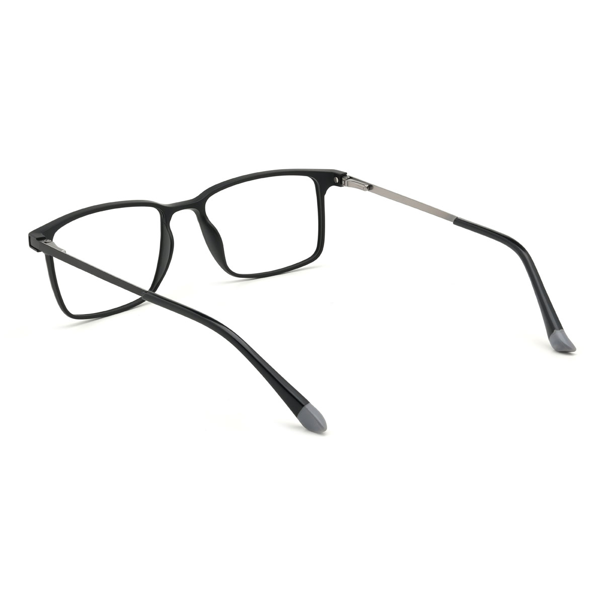 Negro Kailo Gafas - Rectangle Clip-On Sunglasses