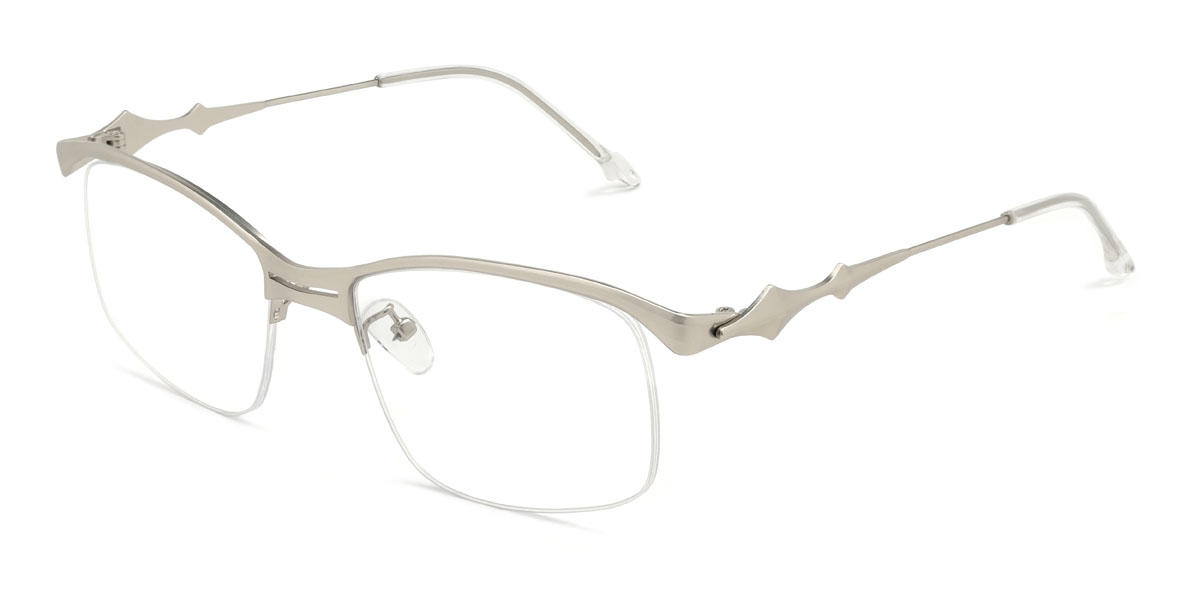 Plata Jenevieve Gafas - Rectangle Glasses