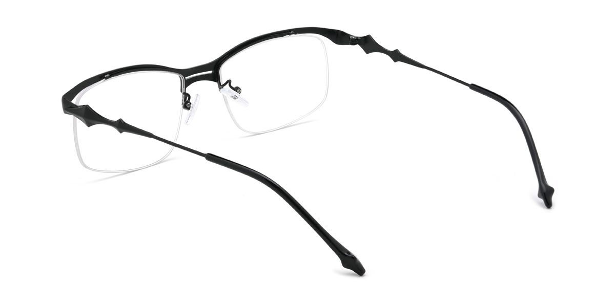 Negro Jenevieve Gafas - Rectangle Glasses