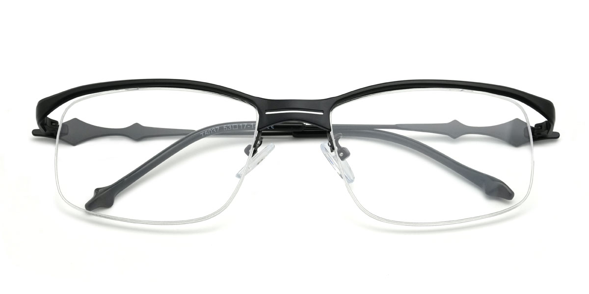 Negro Jenevieve Gafas - Rectangle Glasses