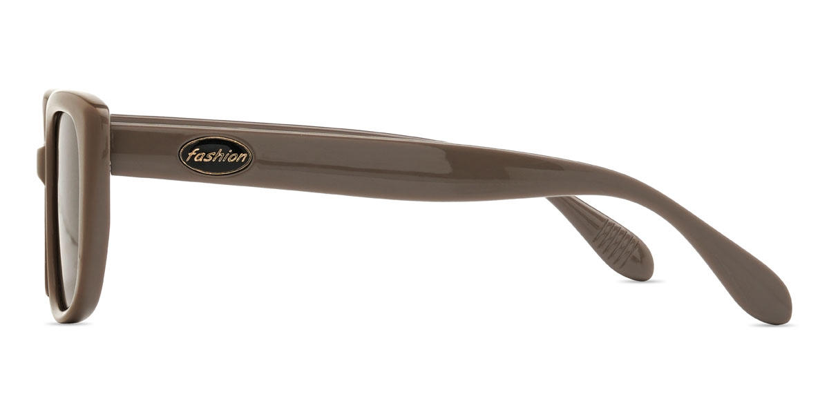 Marron Gris Mykel Lunettes - Rectangle Sunglasses