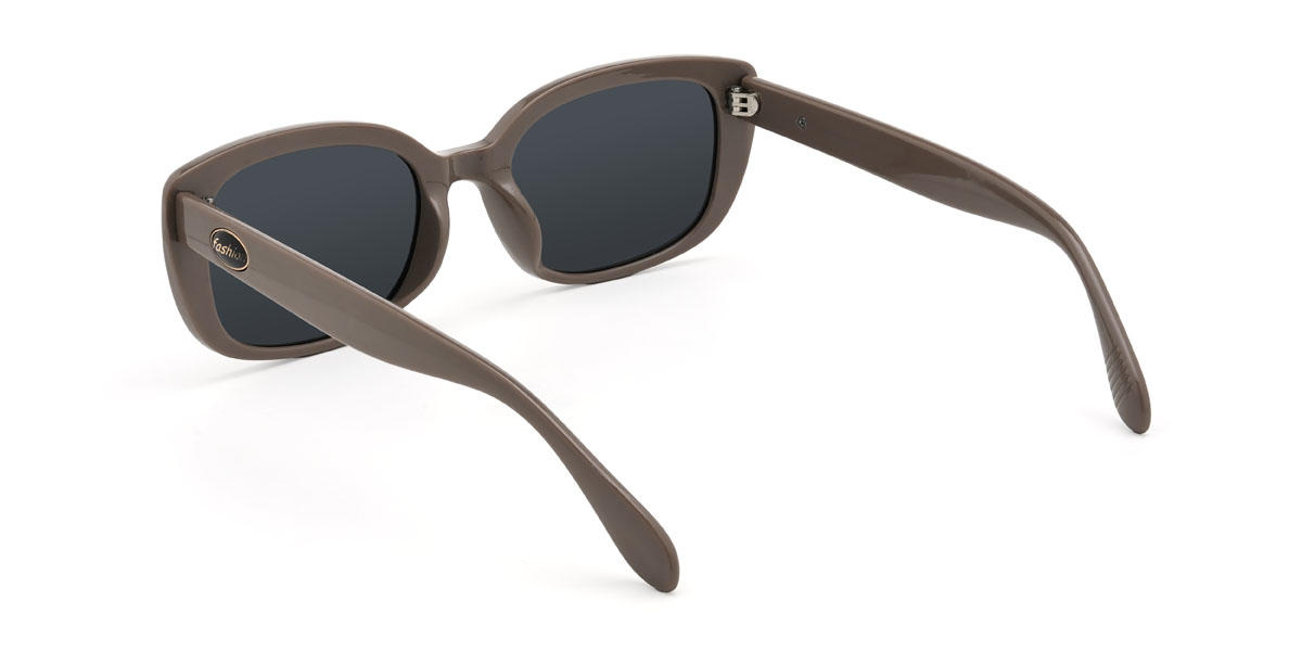 Marron Gris Mykel Lunettes - Rectangle Sunglasses