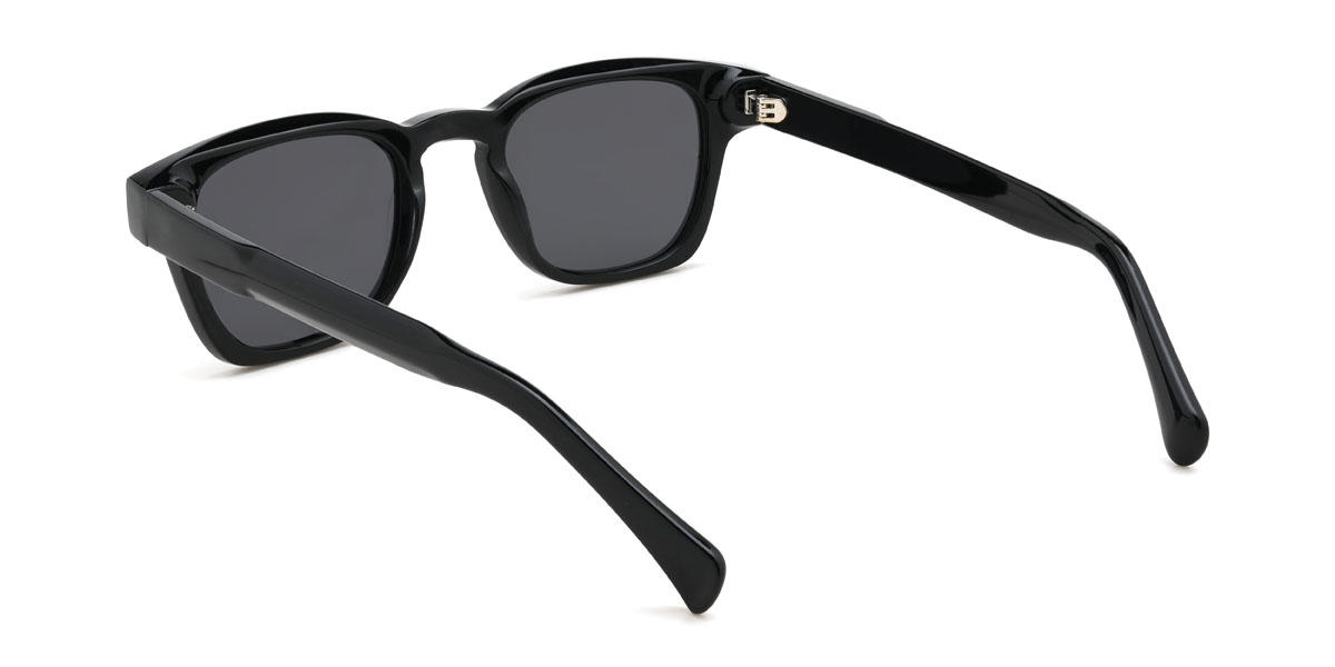 Black Grey Brenton Glasses - Rectangle Sunglasses