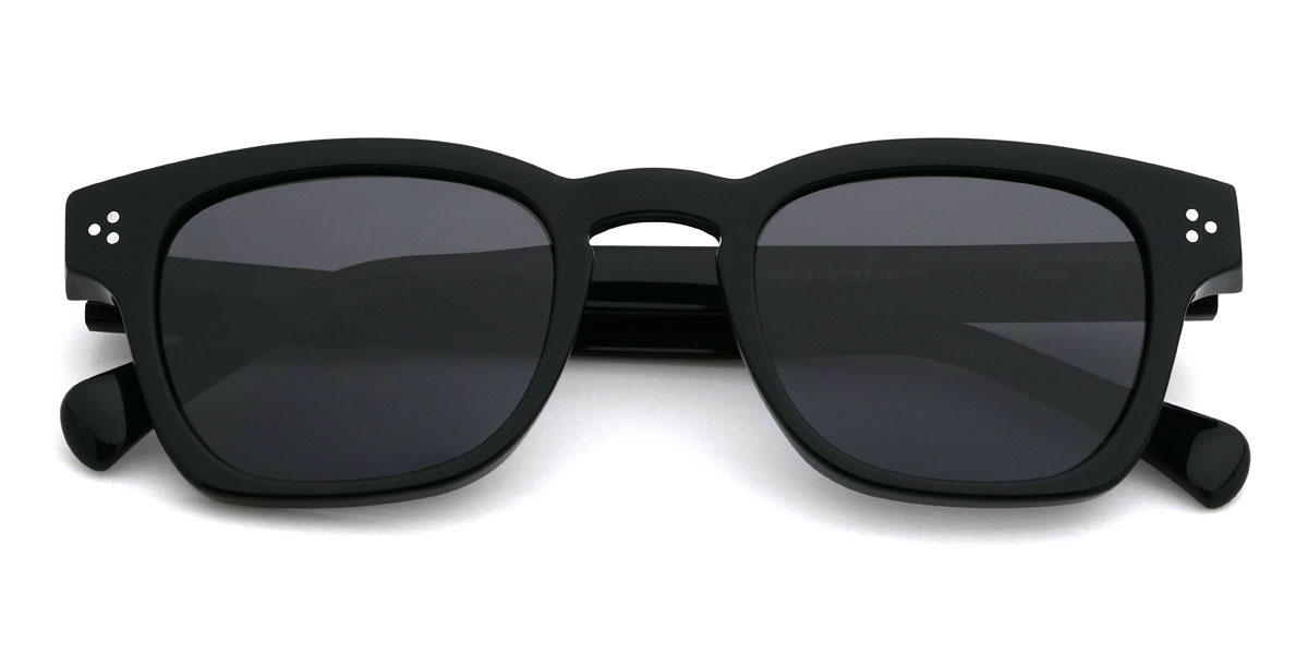 Black Grey Brenton Glasses - Rectangle Sunglasses