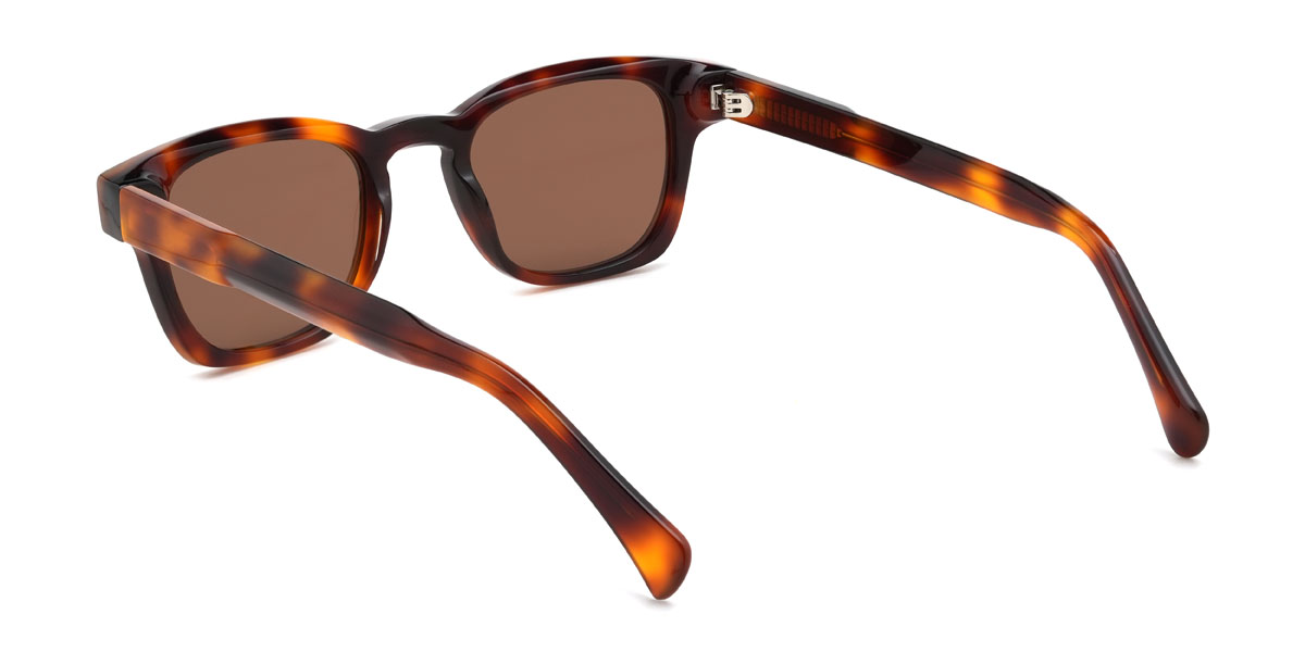 Tortoiseshell Brown Brenton Glasses - Rectangle Sunglasses