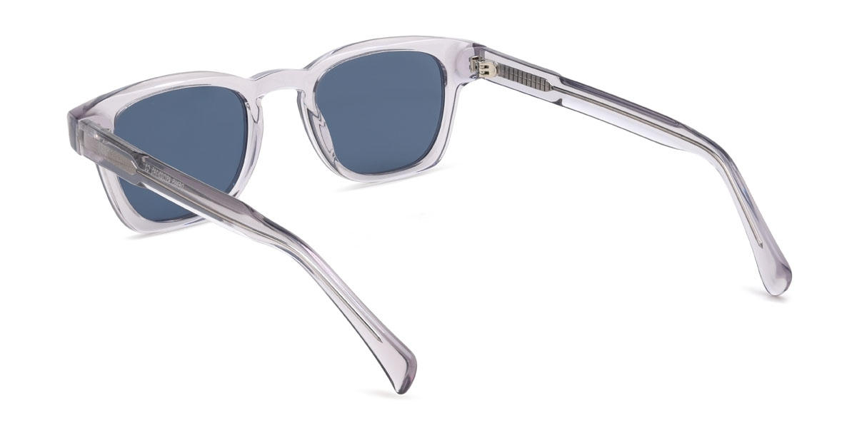 Grey Blue Brenton Glasses - Rectangle Sunglasses