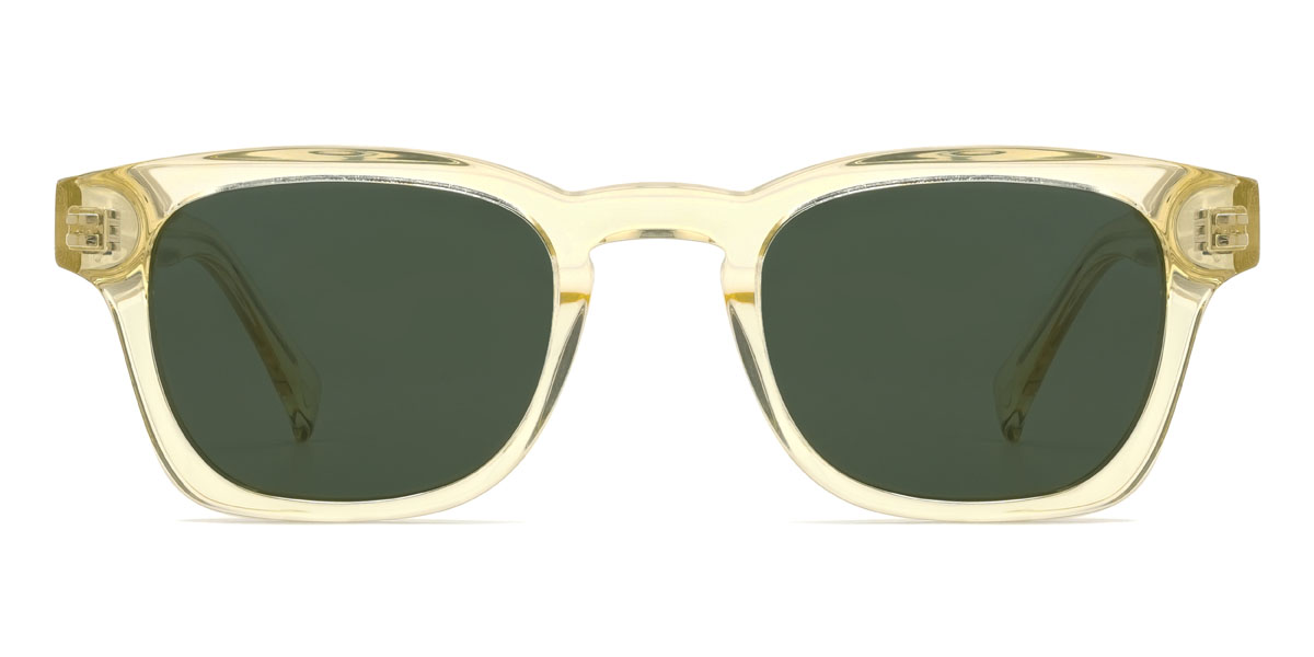 Babazöld sötétzöld Brenton - Rectangle Sunglasses