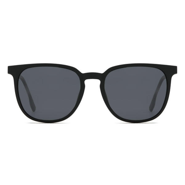 Black Bubba Glasses - Oval Clip-On Sunglasses