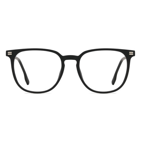 Black Bubba Glasses - Oval Clip-On Sunglasses