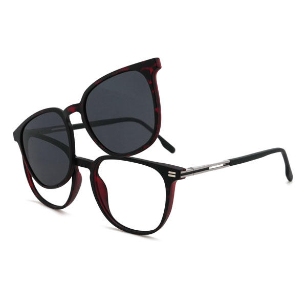 Carey Bubba Gafas - Oval Clip-On Sunglasses