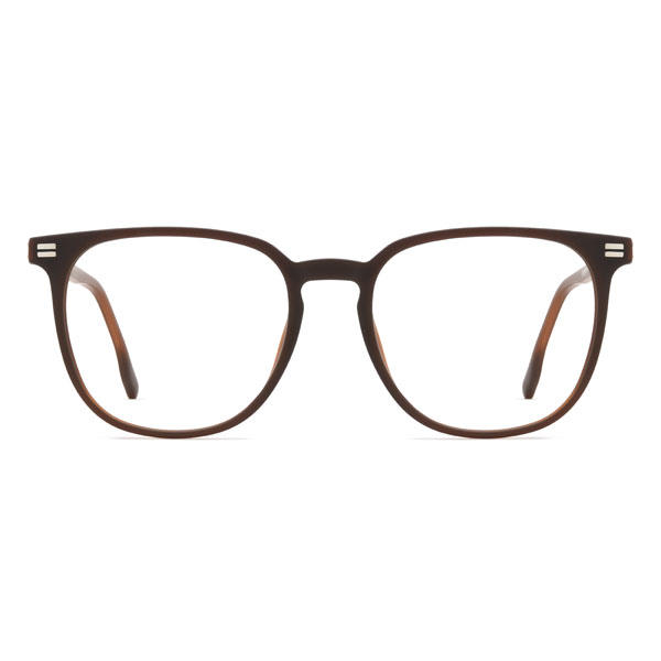 Brown Bubba Glasses - Oval Clip-On Sunglasses