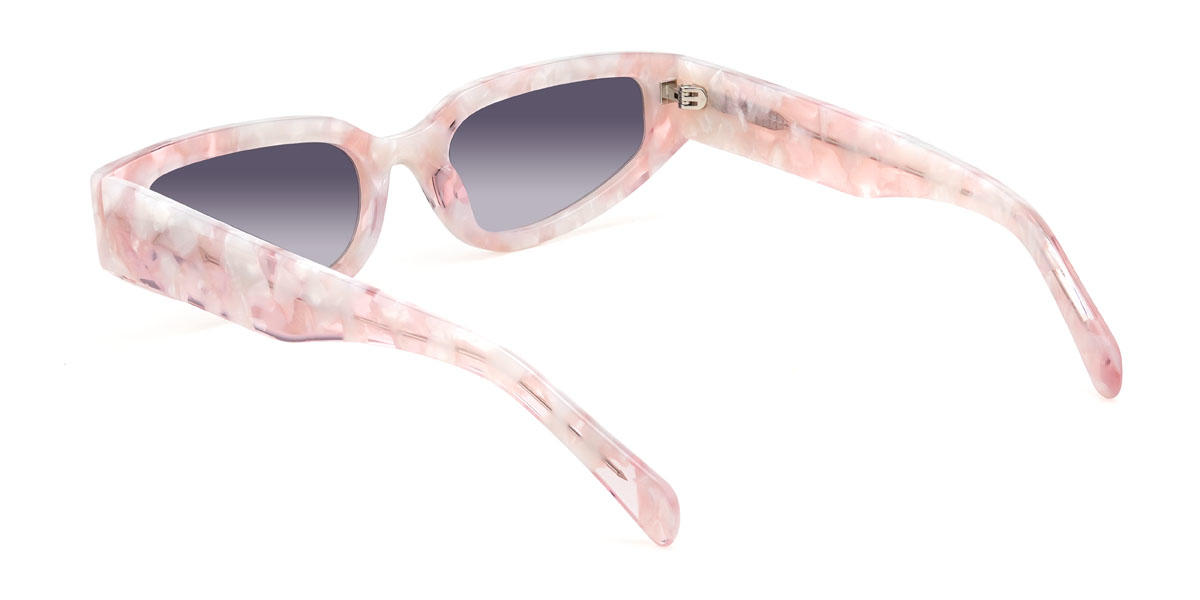 Pink tortoiseshell Gradual Purple Ameila Glasses - Cat Eye Sunglasses