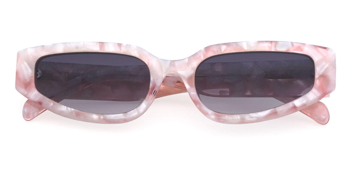Pink tortoiseshell Gradual Purple Ameila Glasses - Cat Eye Sunglasses