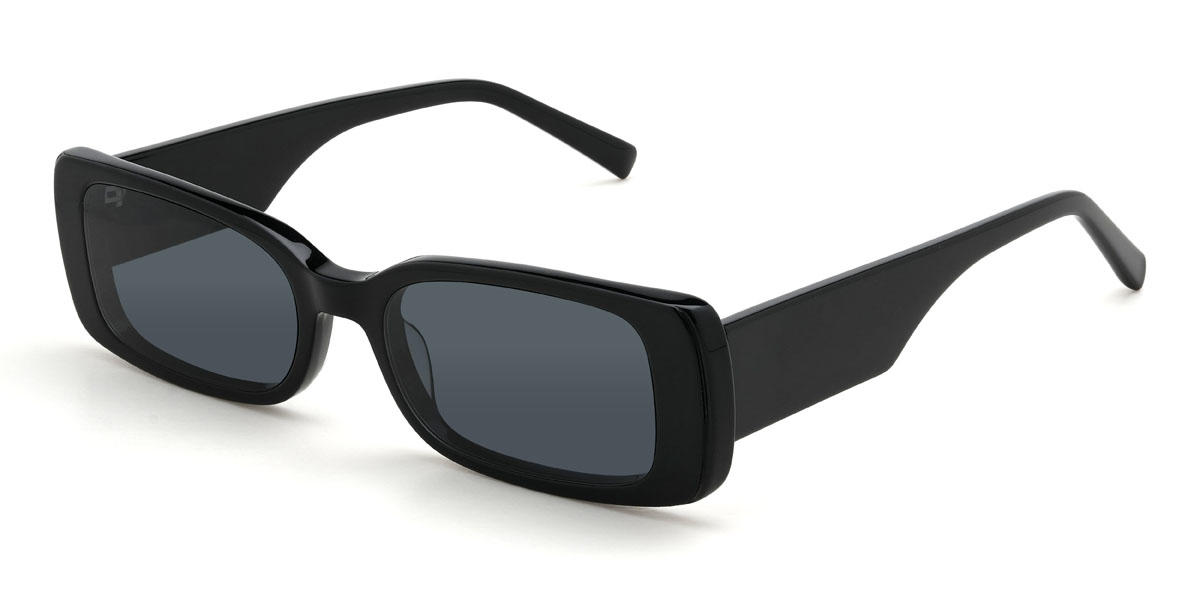 Black Grey Kellan Glasses - Rectangle Sunglasses